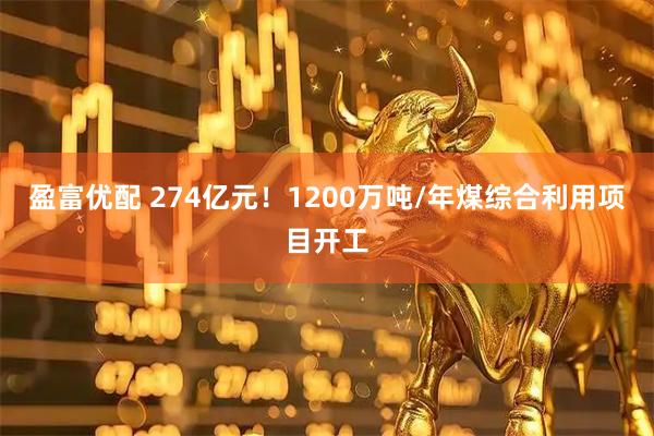 盈富优配 274亿元！1200万吨/年煤综合利用项目开工